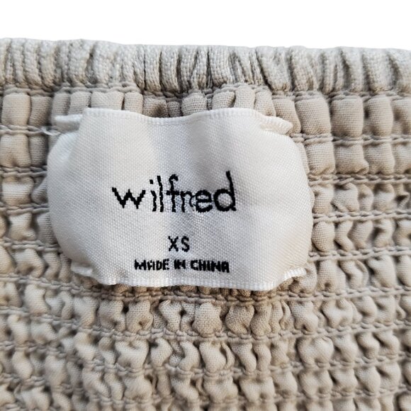 Aritzia- Wilfred Wander 100% Organic Linen Bustier Milkmaid Coquette Blouse XS - Picture 7 of 16